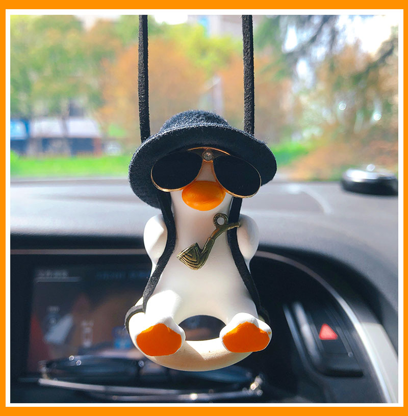 Hanging Oscillating Duck Car Decoration for Rearview Mirror