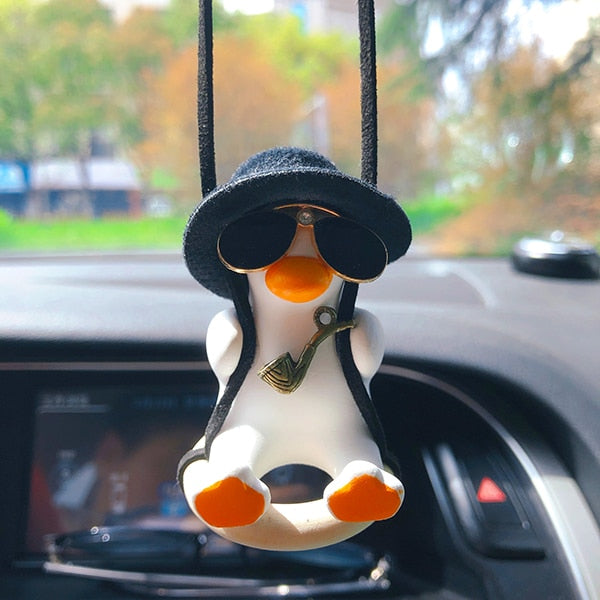Hanging Oscillating Duck Car Decoration for Rearview Mirror