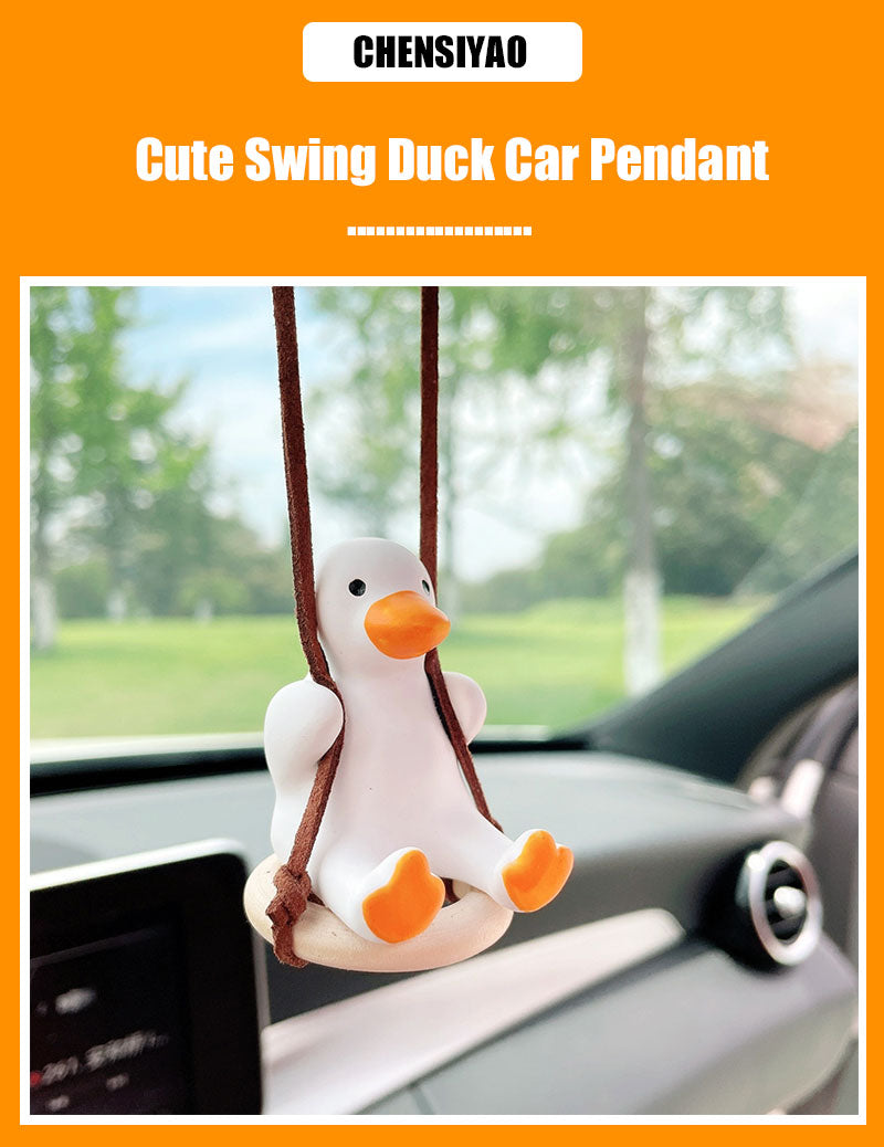 Hanging Oscillating Duck Car Decoration for Rearview Mirror