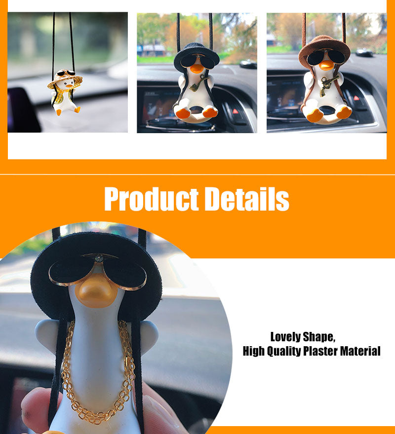 Hanging Oscillating Duck Car Decoration for Rearview Mirror