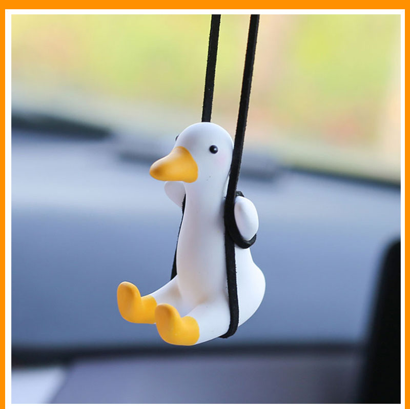 Hanging Oscillating Duck Car Decoration for Rearview Mirror