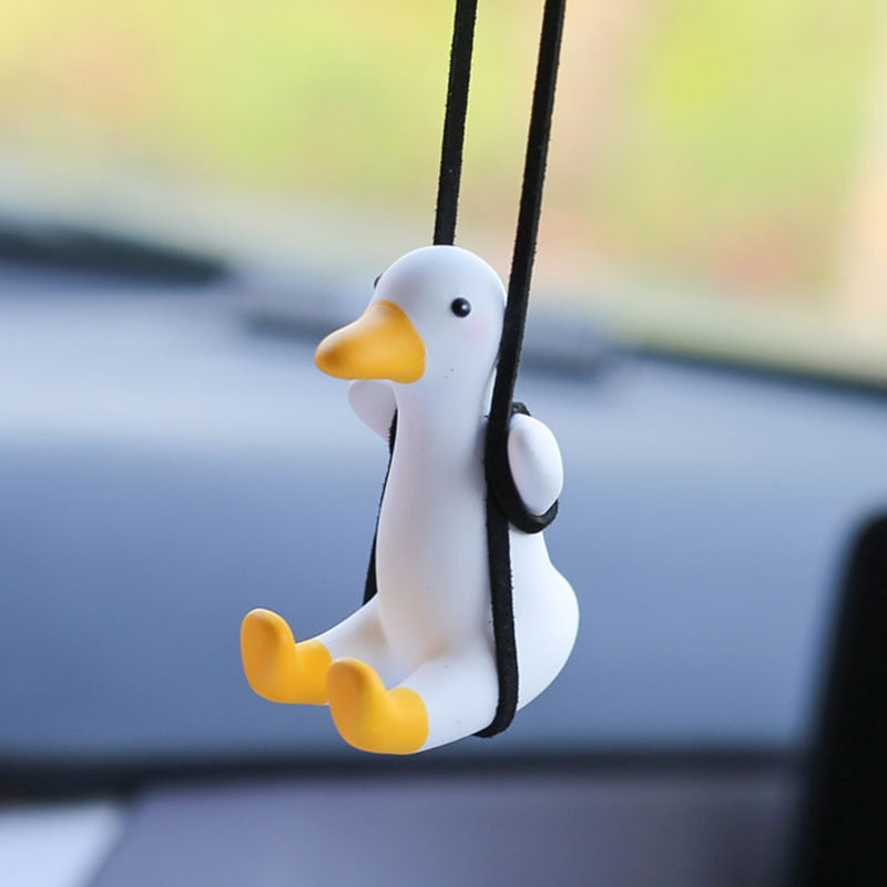 Hanging Oscillating Duck Car Decoration for Rearview Mirror