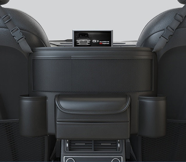 Leather Car Seat Storage Bag