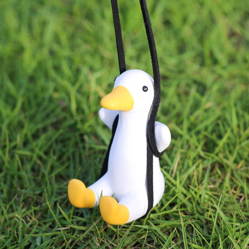 Hanging Oscillating Duck Car Decoration for Rearview Mirror