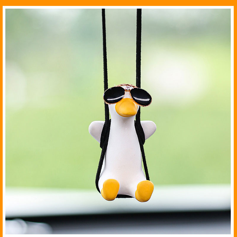 Hanging Oscillating Duck Car Decoration for Rearview Mirror