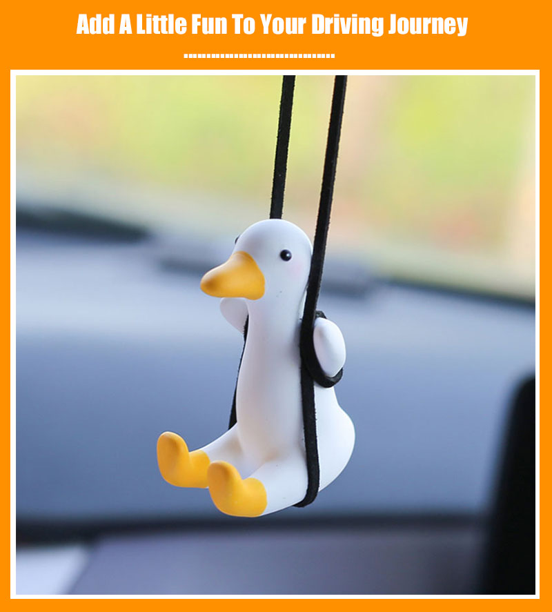 Hanging Oscillating Duck Car Decoration for Rearview Mirror