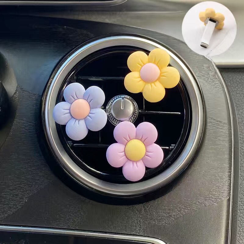 Fleur mignonne : Décoration aromathérapie parfumée pour voiture