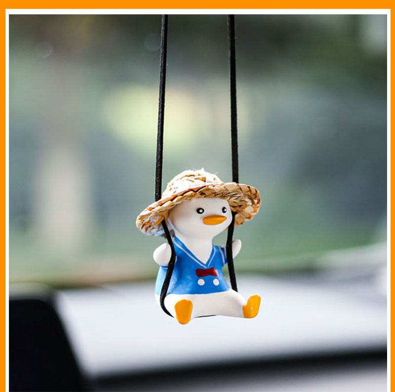 Hanging Oscillating Duck Car Decoration for Rearview Mirror