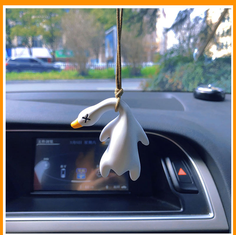 Hanging Oscillating Duck Car Decoration for Rearview Mirror