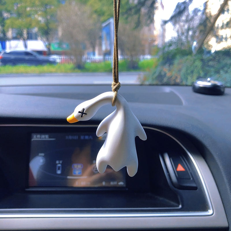 Hanging Oscillating Duck Car Decoration for Rearview Mirror