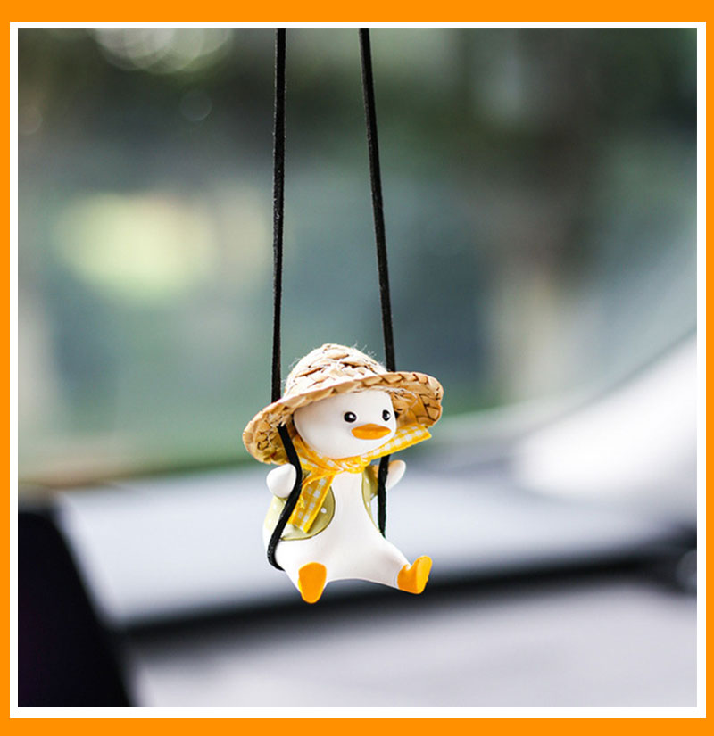 Hanging Oscillating Duck Car Decoration for Rearview Mirror