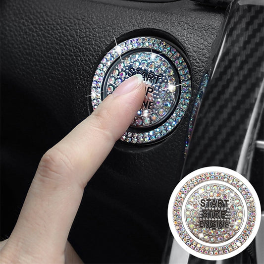 Autocollants décoratifs en diamant pour bouton de démarrage